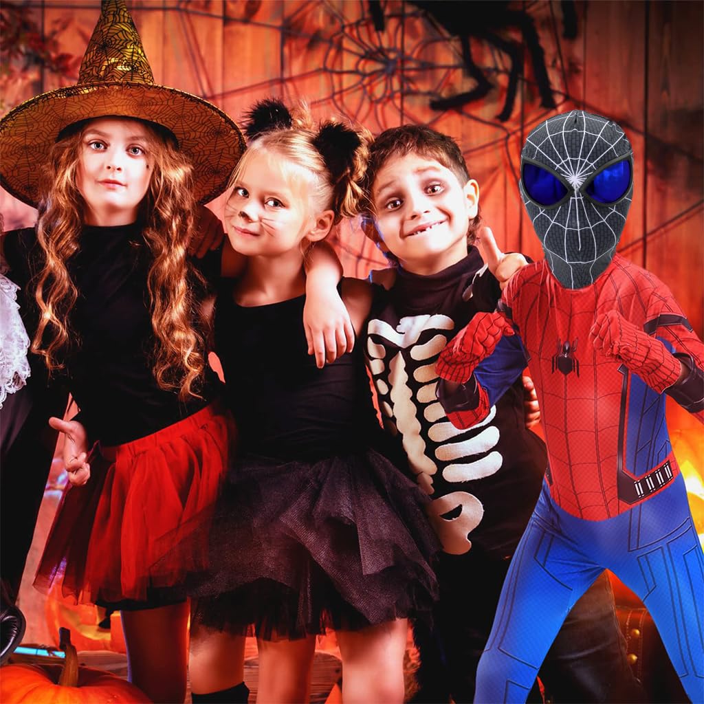 FANCYKU 3D Spider-Man Mask, Spiderman Masks Spider Man Cosplay Costumes Superhero Lenses, Superhero Costume Mask for Adult Kids, Role Play Masks for Halloween Christmas (Black White) FANCYKU 3D Spider-Man Mask, Spiderman Masks Spider Man Cosplay Costumes Superhero Lenses, Superhero Costume Mask for Adult Kids, Role Play Masks for Halloween Christmas (Black White)